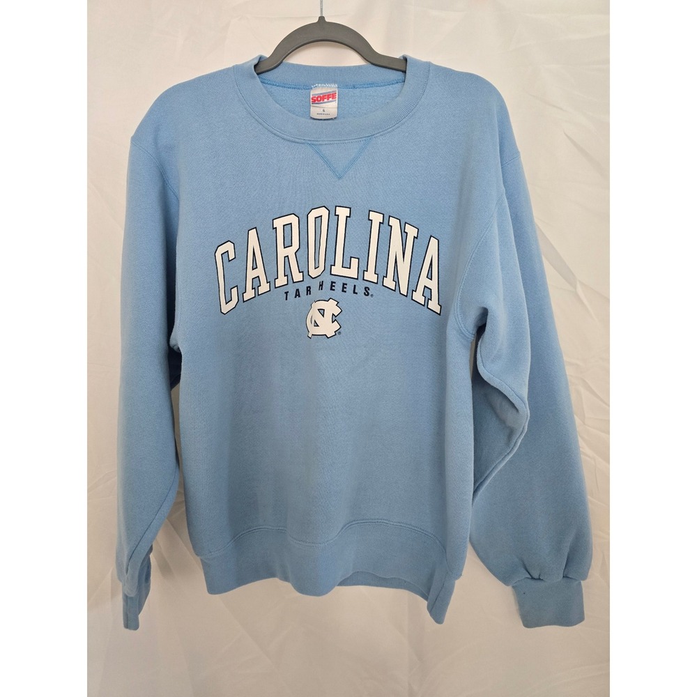 Vintage UNC Tar‎ Heels Carolina Sweatshirt Light Blue Soffe Men's Small